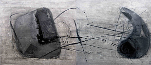 Монохромные структуры № 32 (диптих), 2000