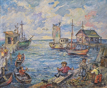 "Sea pier", 1950th