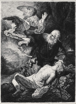 "Rembrandt. Abraham's Sacrifice", 1872