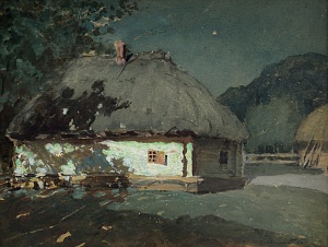 "House on a Moonlit Night", 1916