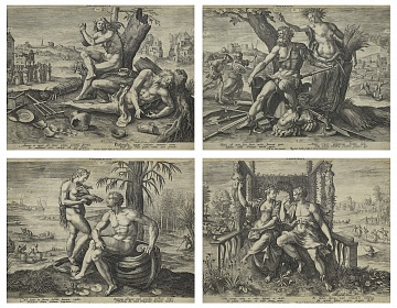 Suite of Four Engravings "Four Temperaments", 1583