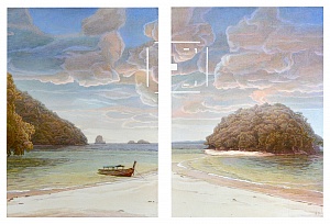 Diptych "Laguna", 2019