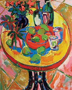 "Still life on the round table", 2010