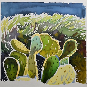 "Cactus "Opuntia", 2017