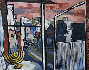 "View from the window", 1940s