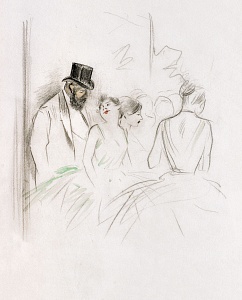 "The Abonne’s Choice", about 1896