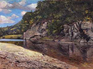 "Summer. River Skalk", 1948
