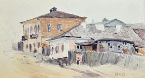 "Berdychiv. Street", 1911