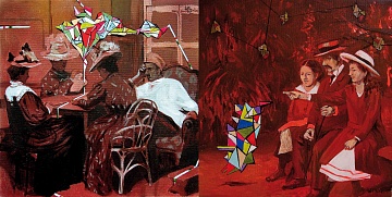 Pair works "Family and image", "Rachmaninov at Ignatov estate", 2011 