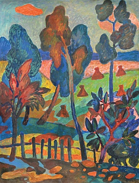 "Landscape with sheaves", 1960th