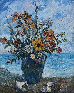 "Still life with shells", 1960s