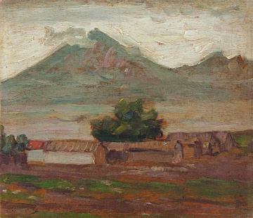 "Caucasian landscape", late XIX cent.