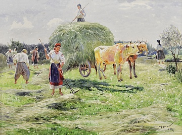 "Haymaking" from the series "Levitation", 2018