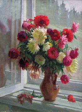 "Flowers on the windowsill", 1982