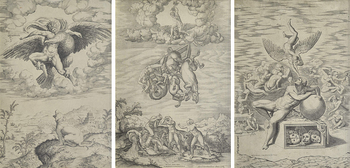 Триптих «Похищение Ганимеда», «Падение Фаэтона», «Мечта человека» (1542-1724)