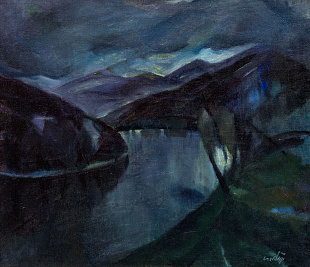 "Night landscape", 1930s