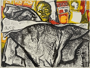  — "The man who reads a newspaper", 1966