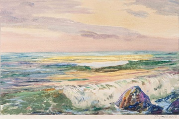 "Evening at sea", 1956