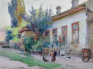 "On the outskirts of the city (Kyiv)", 1922