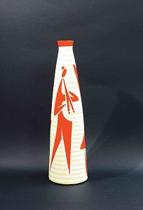 Ваза «Три музыканта», 1920-е, Венгрия, МАНУФАКТУРА «PECS»