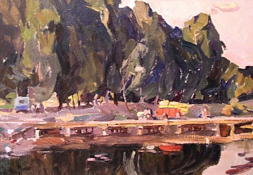 "Evening on the river Psel", 1971