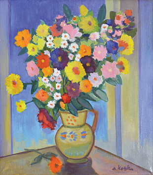 "Still Life with Flowers", 1970th