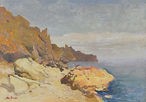 "Rocky coast", 1920s