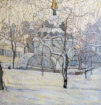 "Winter Landscape" and "Spring" (two-sided), 1910s