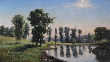 "Summer landscape", late 19th c.