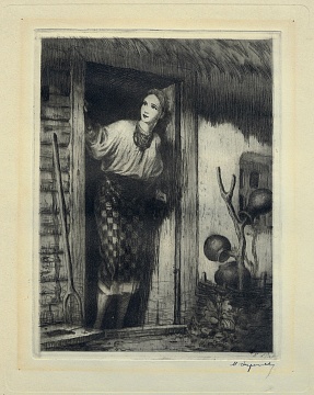 "Hanna". Illustration to M. Gogol's story "May Night", 1948