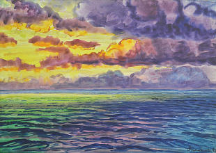 "Sunset at Sea", 1962