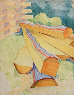 "Logs", a sketch for the work "Sawmills", 1927