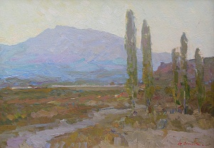  — “Crimean landscape with poplars”, 1970s