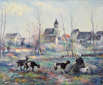 "In the suburbs of Paris", 1920th