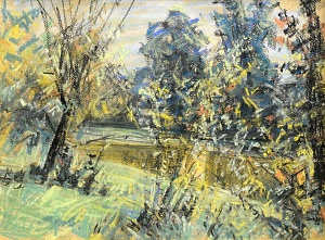 "Spring landscape", 1960s