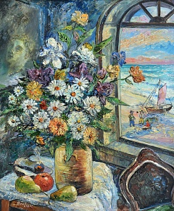 "Still life by the window", mid. XX c.