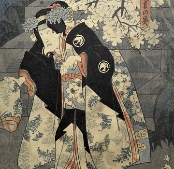 "Kabuki Theater Actor", 1855