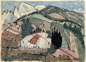 "Landscape with a Church", 1953