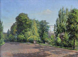 "Park alley in Kyiv", 1970s