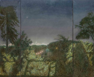 Triptych “Night landscape with Moscow Bridge”, 2009