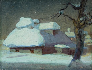 "Winter landscape", 1920