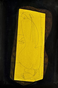 "Woman against a yellow", 2008