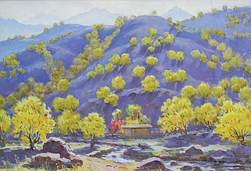 "Autumn in the mountains", 1958