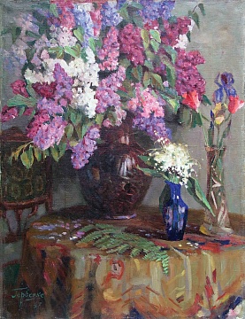 "Lilacs and lilies of the valley", 1957