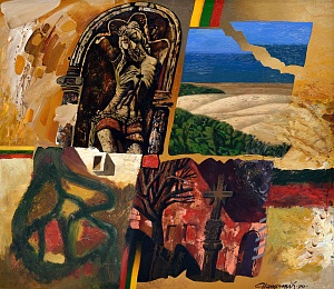 "Postcard from Lithuania", 1990