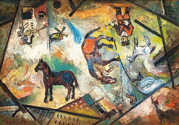 "Futuristic composition", 1940s