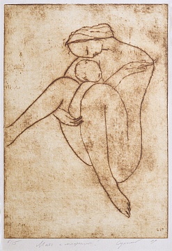 "Mother with a baby", 1989