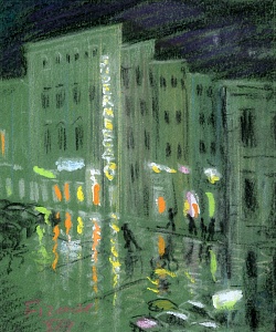  — "Rainy Evening in Florence", 1964