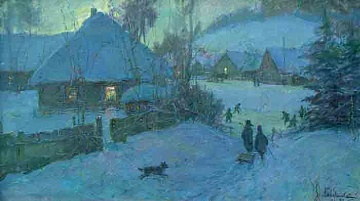 "Winter night", 1980