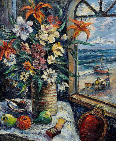 «Натюрморт у окна», 1950-е